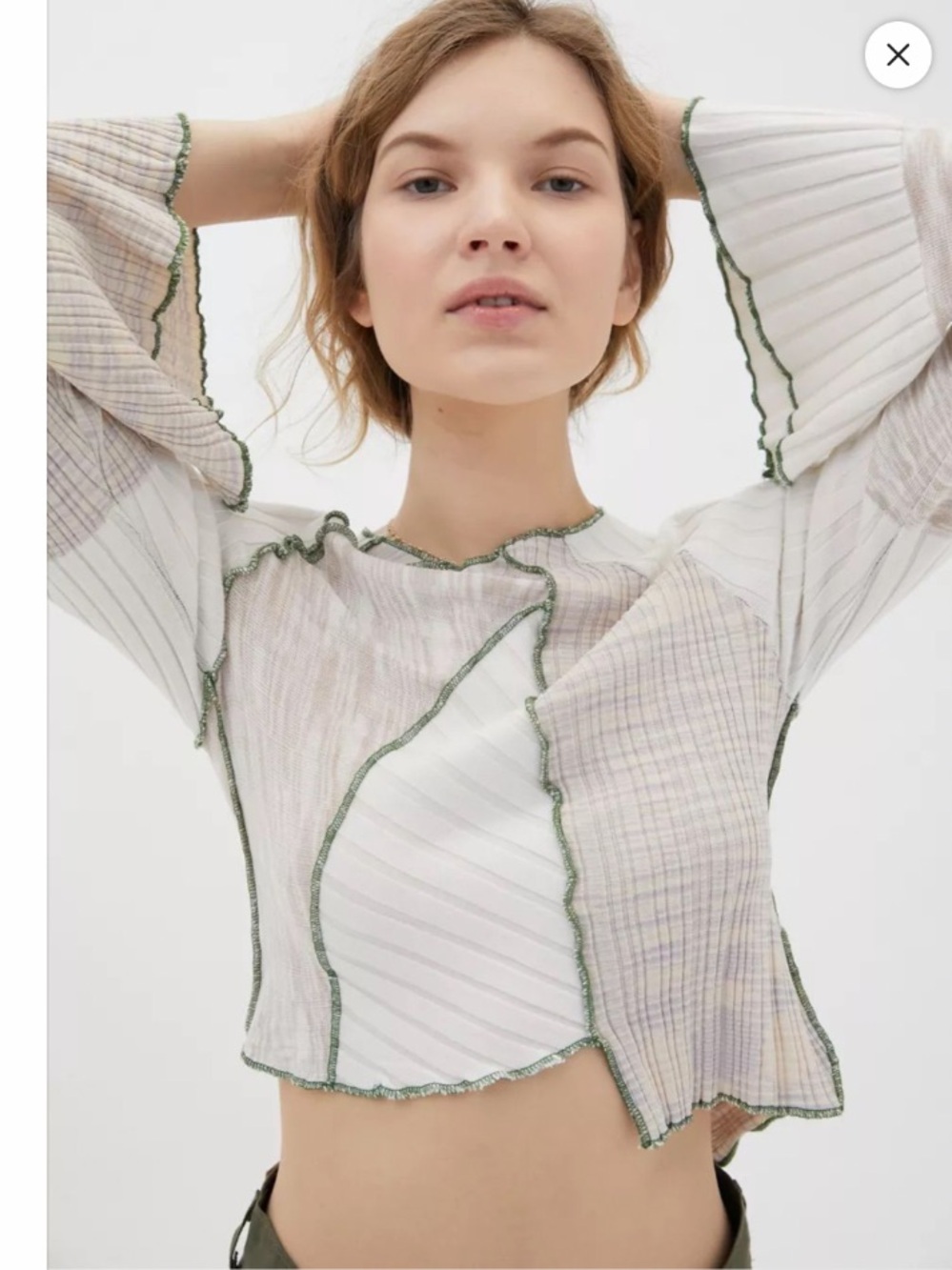 Urban Outfitters Panel Stitch Shirt